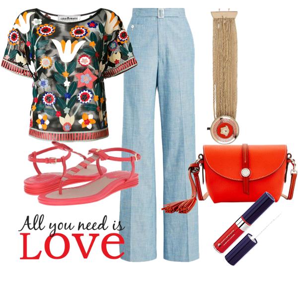 Sommeroutfit “Denim Red”